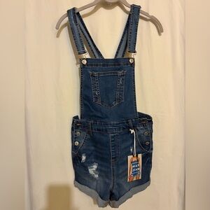Wax Jean Bib Overall Shorts